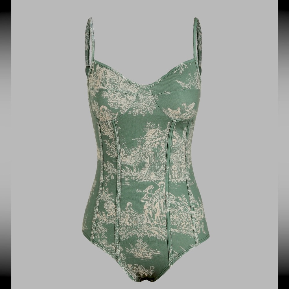 Cider Toile De Jouy Bodysuit
